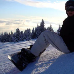 Snowboarding Laax