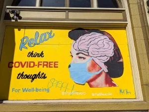 Relax think COVID-FREE thoughts for Well-being