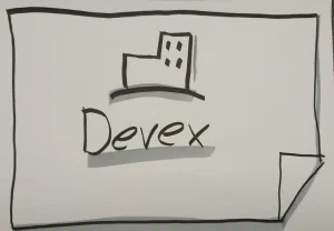 Hand drawing of factory and 