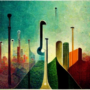Abstract cityscape