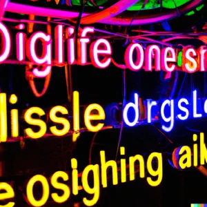 Random neon signs