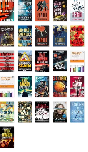 Book covers from books in this post